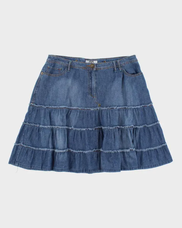 Y2k 00s MXM Denim Skirt - L sold by Rokit