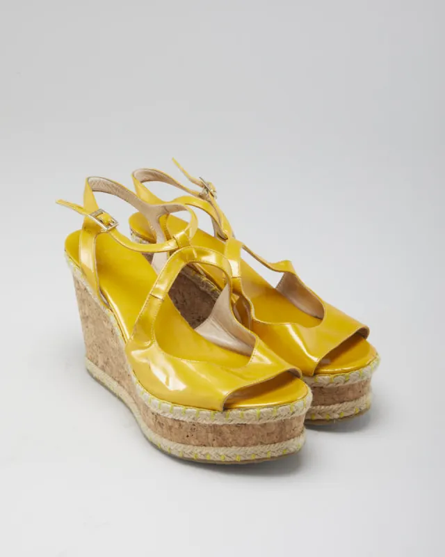 Women's Yellow Jimmy Choo Platform Sandals - 4 sold by Rokit