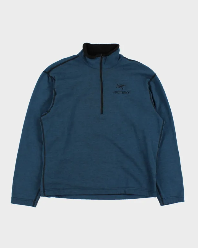 2000s Arc'teryx Blue Fleece Sweatshirt - S made by Rokit