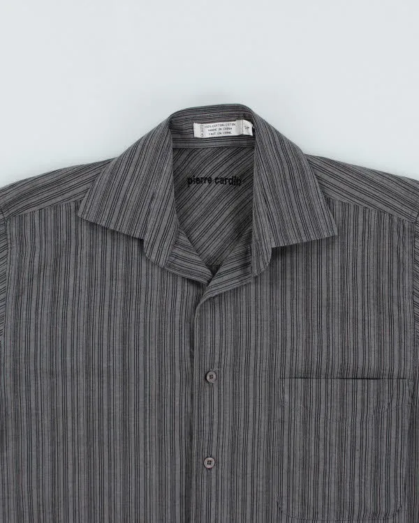 Pierre Cardin Grey Stripe Shirt - S sold by Rokit product image thumbnail 3