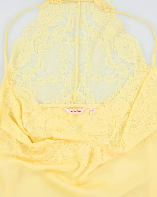 Y2k 00s La Vie En Rose Yellow Slip Dress - L sold by Rokit product image thumbnail 3