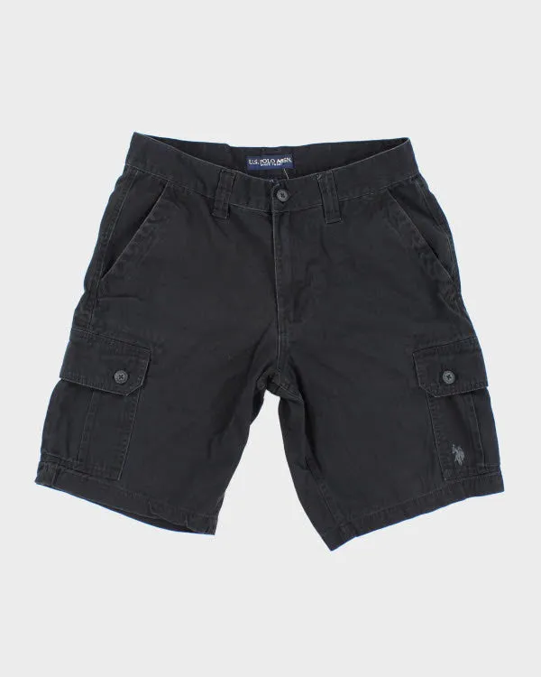 U.S. Polo Assn. Black Cargo Shorts - W32 sold by Rokit