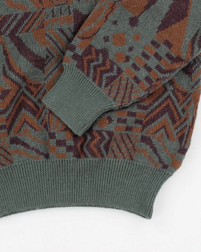 Vintage 80s Toroy Wool Blend Abstract Jumper - M sold by Rokit product image thumbnail 4