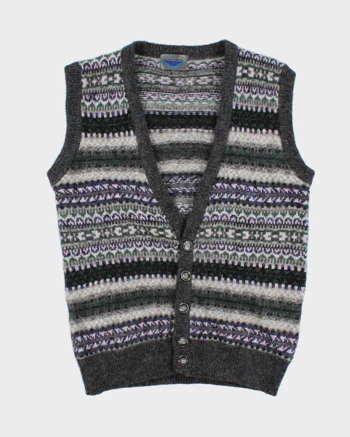 Vintage 90s Etchings Patterned Knit Jumper - M sold by Rokit