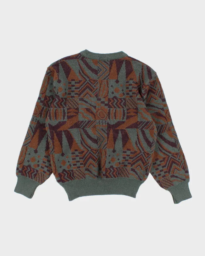Vintage 80s Toroy Wool Blend Abstract Jumper - M sold by Rokit product image thumbnail 2