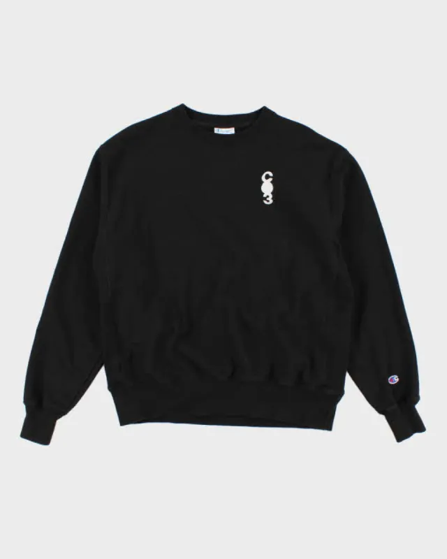 Vintage Mens Black Champion CO3 Sweatshirt - L sold by Rokit
