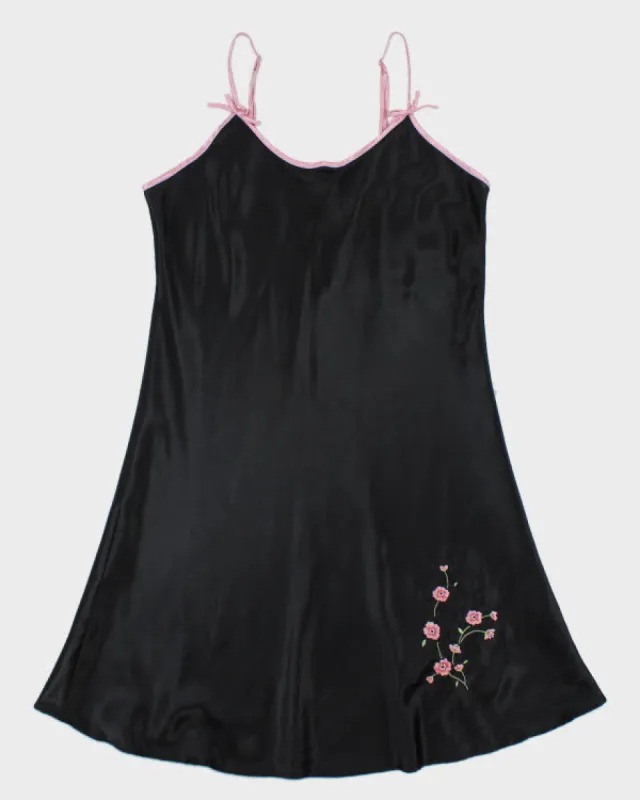 Vintage 90s Sentiments Embroidered Slip Dress - M sold by Rokit