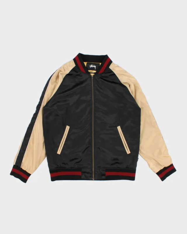 Stussy Satin Tiger Embroidered Bomber Jacket - L sold by Rokit