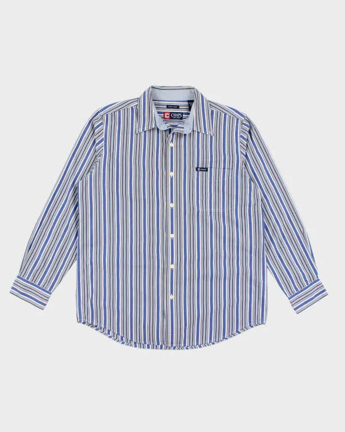 Vintage 90's Men's Chaps Striped Button Up Shirt - M sold by Rokit