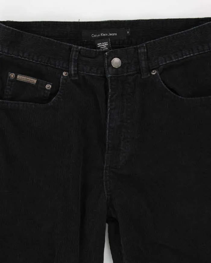 Men's Black Calvin Klein Corduroy Trousers - W30 L25 sold by Rokit product image thumbnail 3
