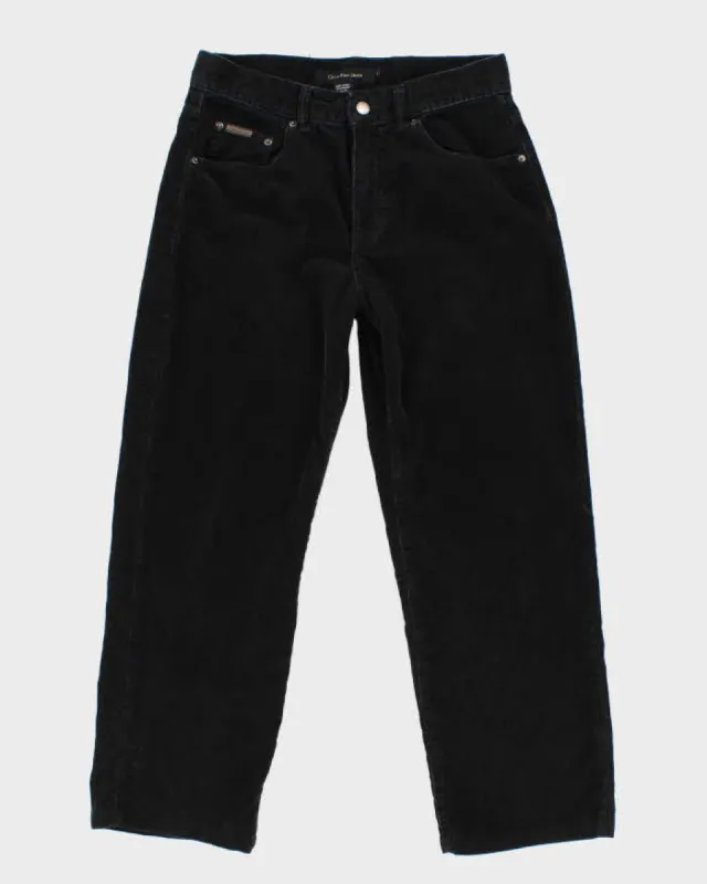 Men's Black Calvin Klein Corduroy Trousers - W30 L25 sold by Rokit