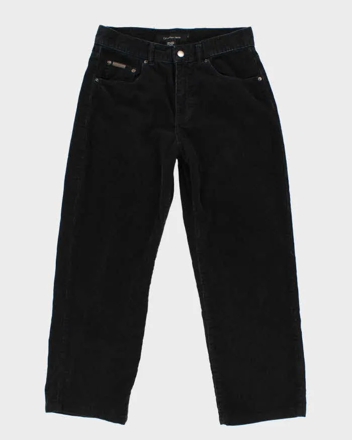 Men's Black Calvin Klein Corduroy Trousers - W30 L25 sold by Rokit
