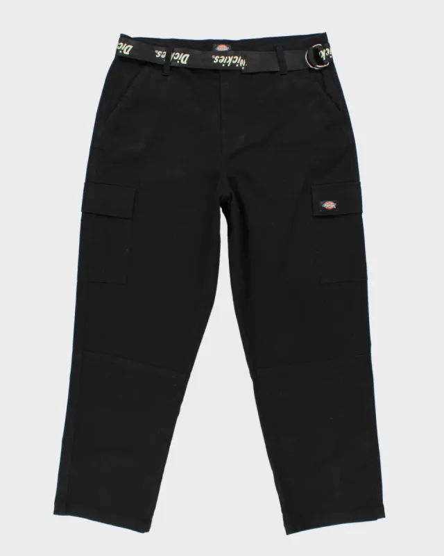 Dickies Black Belted Cargo Trousers - W36 L27 sold by Rokit