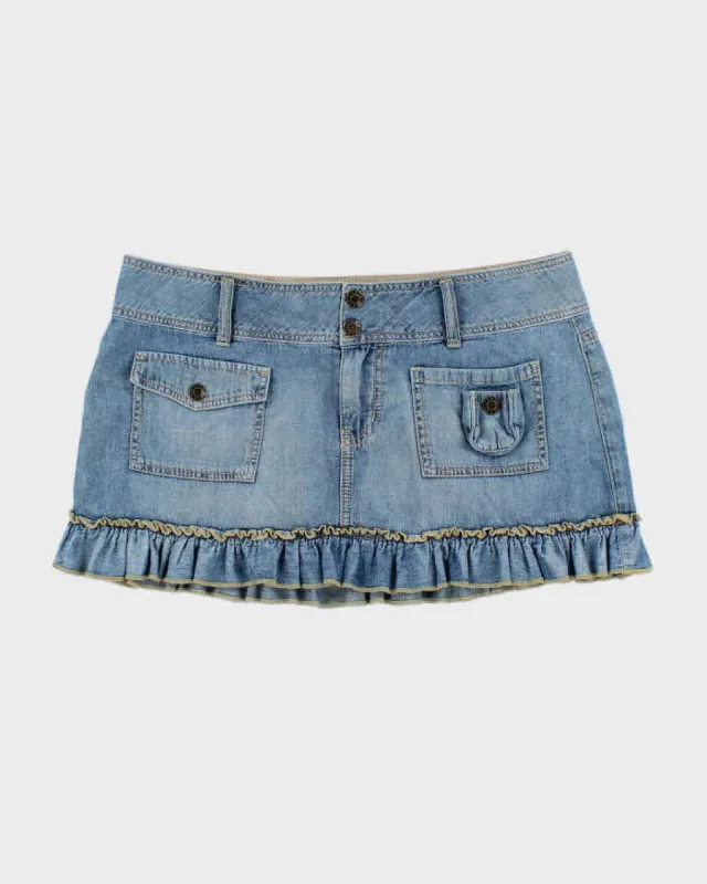 Y2k 00s Guess Pleated Denim Cargo Pocket - M sold by Rokit