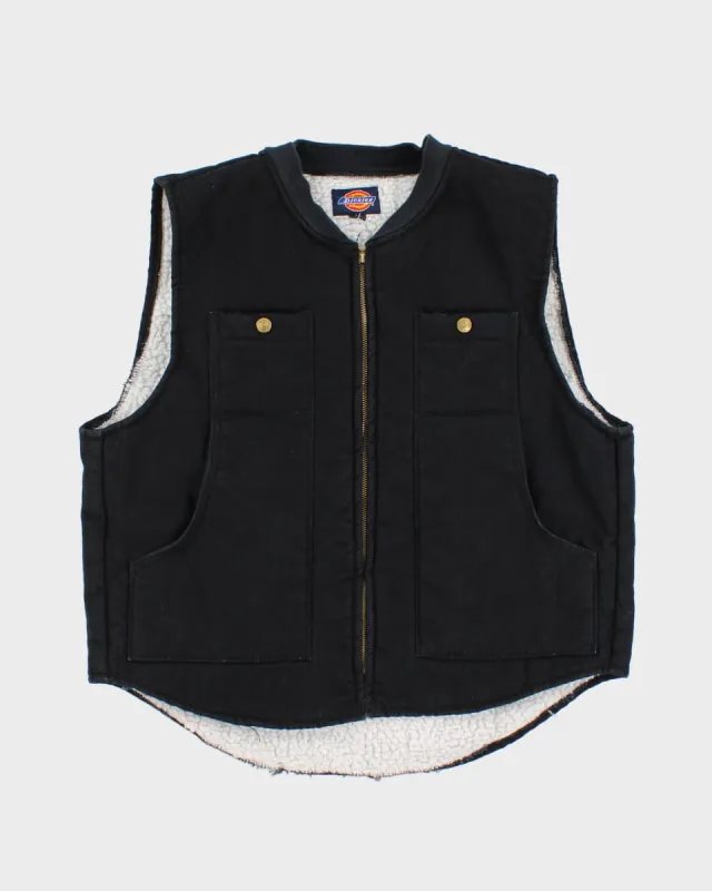 Dickies Fleece Line Zip Up Vest - L sold by Rokit