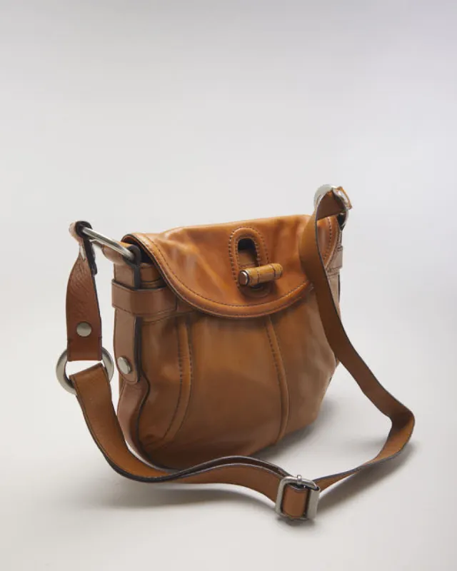 Vintage Fossil Brown Leather Crossbody sold by Rokit