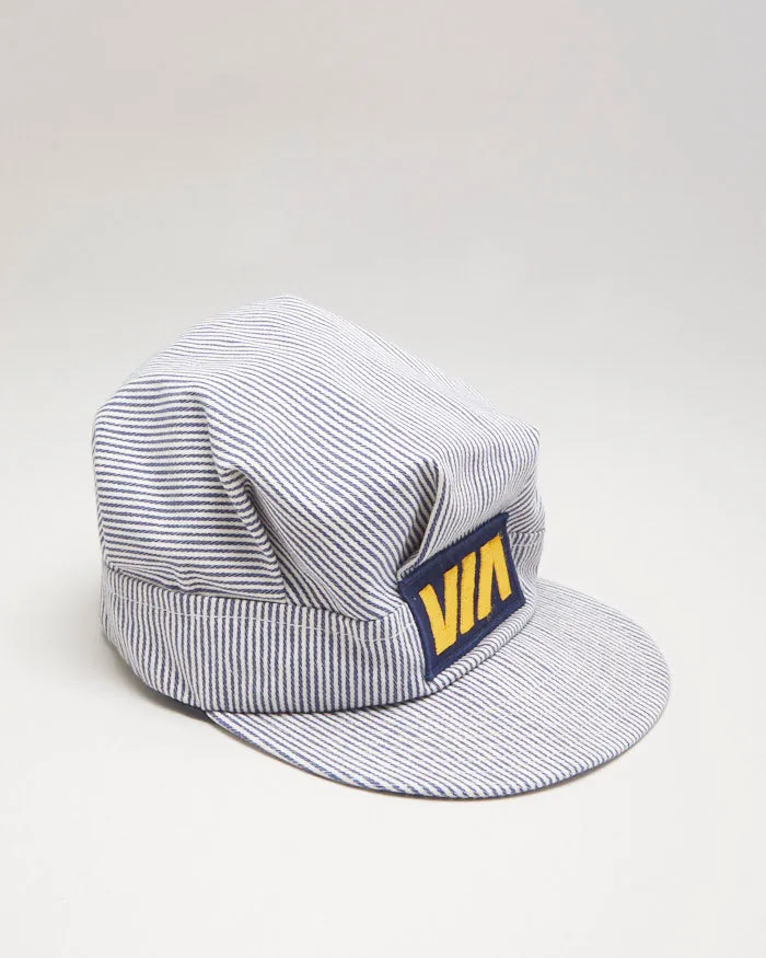 Vintage 90s Via Stripe 5 Pannel Cap sold by Rokit