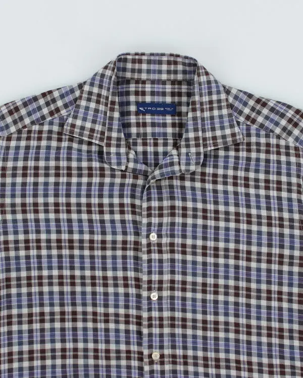 Y2k 00s Etro Check Shirt - M sold by Rokit product image thumbnail 3