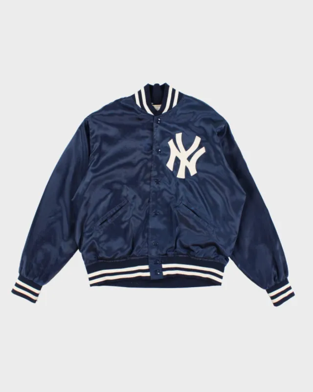 Vintage 80s Felco MLB x New York Yankees Satin Bomber Jacket - XL sold by Rokit