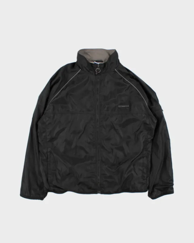 Vintage 90s Reebok Black Windbreaker - XL made by Reebok