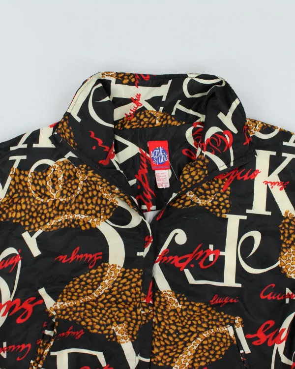 Vintage 90's Active Studio All Over Print Bomber Jacket - L sold by Rokit product image thumbnail 3