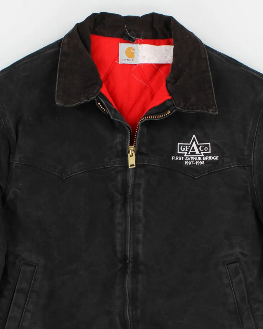 Vintage 90s Carhartt Faded Black Work Wear Jacket - XL sold by Rokit product image thumbnail 3