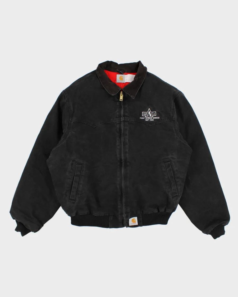 Vintage 90s Carhartt Faded Black Work Wear Jacket - XL sold by Rokit