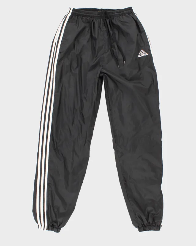 Womens Black Adidas Lined Tracksuit Trousers - M sold by Rokit