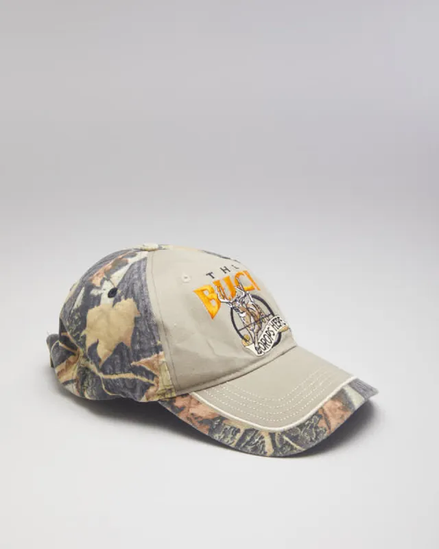 Y2k 00s 'The Buck Drops Here' Real Tree Baseball Cap sold by Rokit