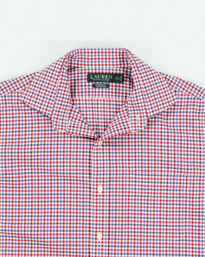 Men's Ralph Lauren Blue And Red Checked Button Up Shirt - M sold by Rokit product image thumbnail 3