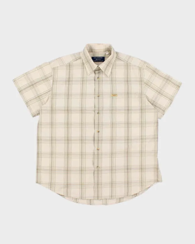 Vintage Men's Green checked Levi's Button Up Shirt - L made by Levi's