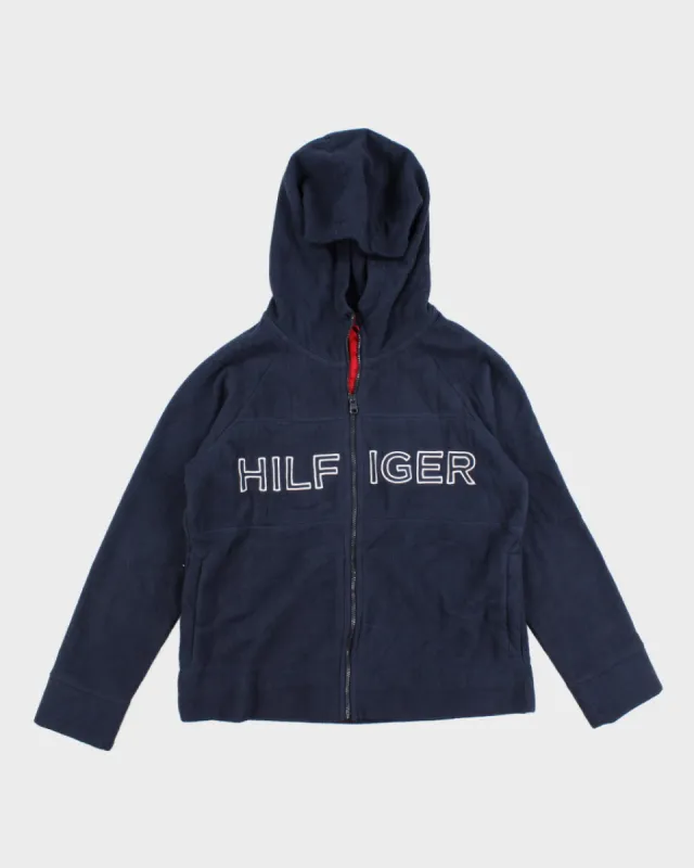 Mens Navy Tommy Hilfiger Zip Up Fleece Hoodie - L made by Tommy Hilfiger