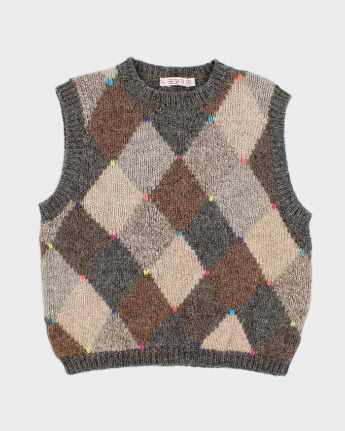 Vintage Woman's Colourful Vest - M sold by Rokit