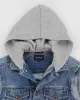 Calvin Klein 1990s Sleeveless Hoodie Denim Jean Jacket - S sold by Rokit