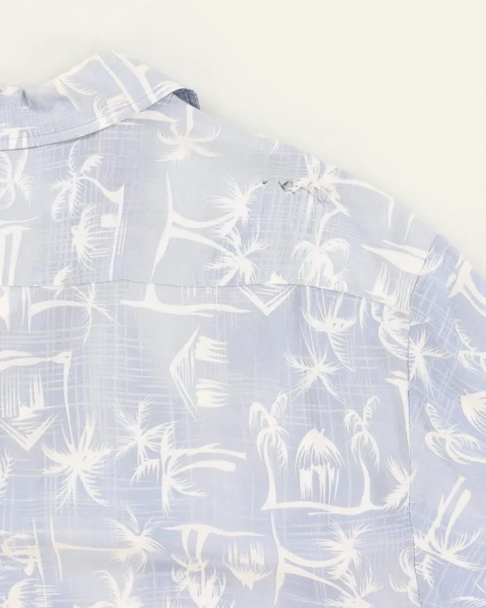 Vintage Men's Blue Hawaiian Print Shirt - XL sold by Rokit product image thumbnail 3