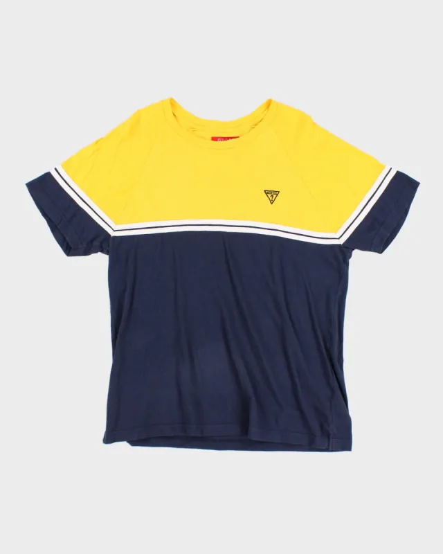 Guess Centre Stripe T-Shirt - L sold by Rokit
