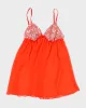 Y2k 00s La Senza Orange Mesh Sequin Cami - L sold by Rokit