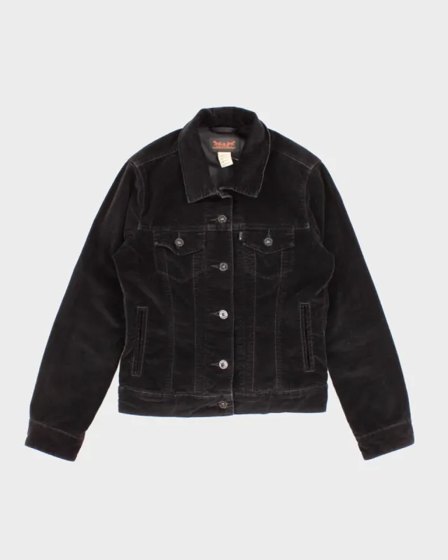 Black Velour Levi's Jacket - S sold by Rokit