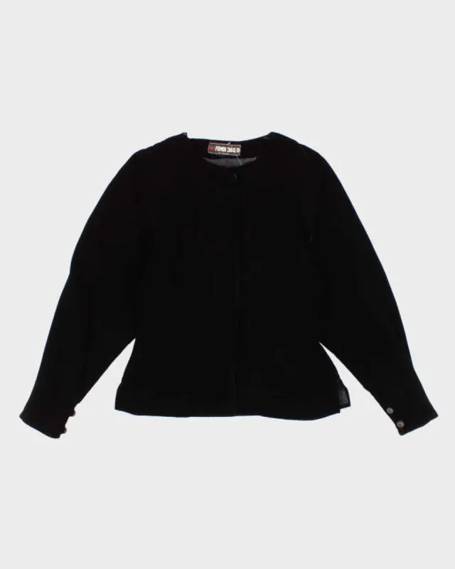 Vintage 80s Fendi 365 Velvet Evening Jacket - S sold by Rokit