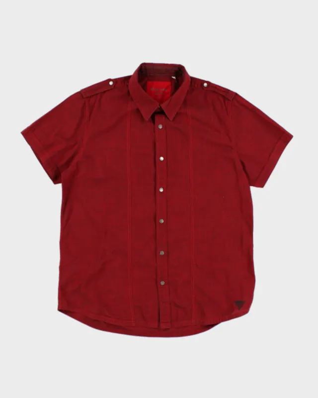 Y2K 00s Guess Red Shirt - XL sold by Rokit