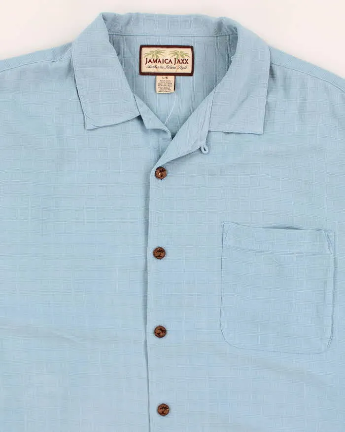 Jamaica Jaxx Blue Silk Shirt - L sold by Rokit product image thumbnail 3
