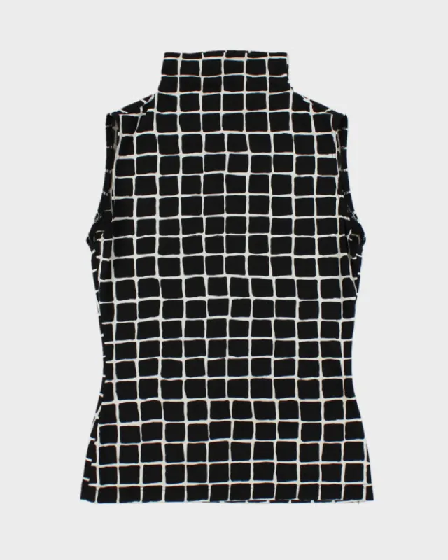 Y2k 00s Karen Oberson Pattern Top - M sold by Rokit