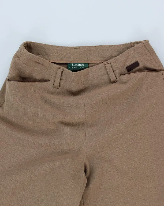 00s Lauren Ralph Lauren Beige Wool Blend Trousers - W28 L29 sold by Rokit product image thumbnail 3