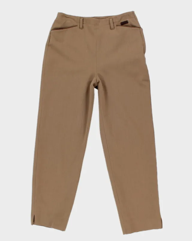 00s Lauren Ralph Lauren Beige Wool Blend Trousers - W28 L29 sold by Rokit