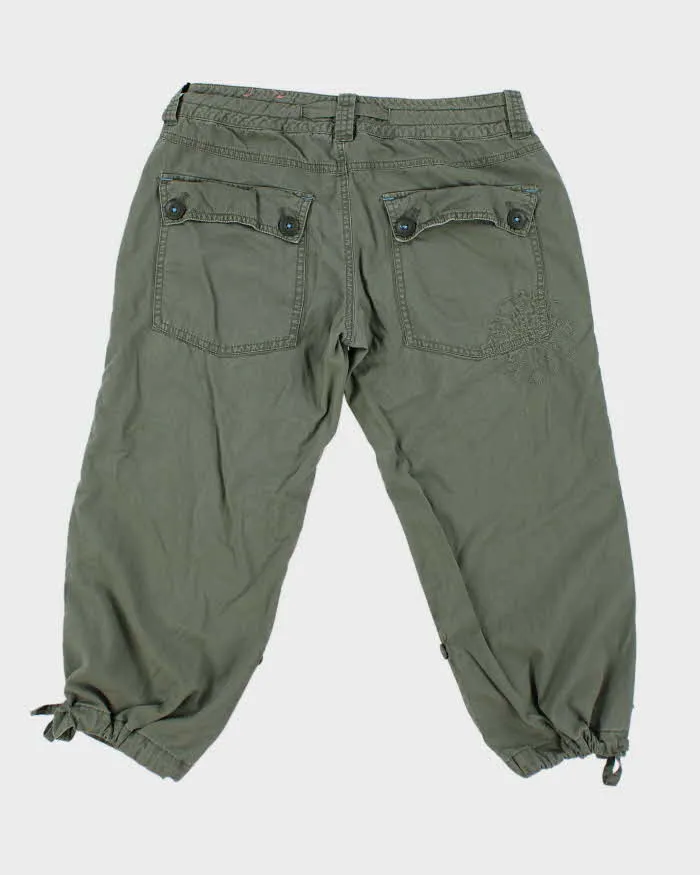 Y2k 00s Khaki Capri Trousers - W32 sold by Rokit product image thumbnail 2