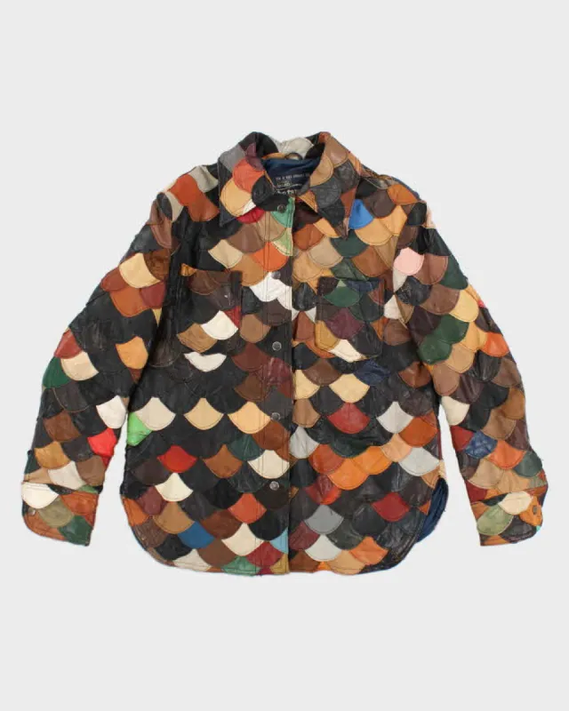 Vintage 70s The Tannery Fish Scale Leather Jacket - M sold by Rokit