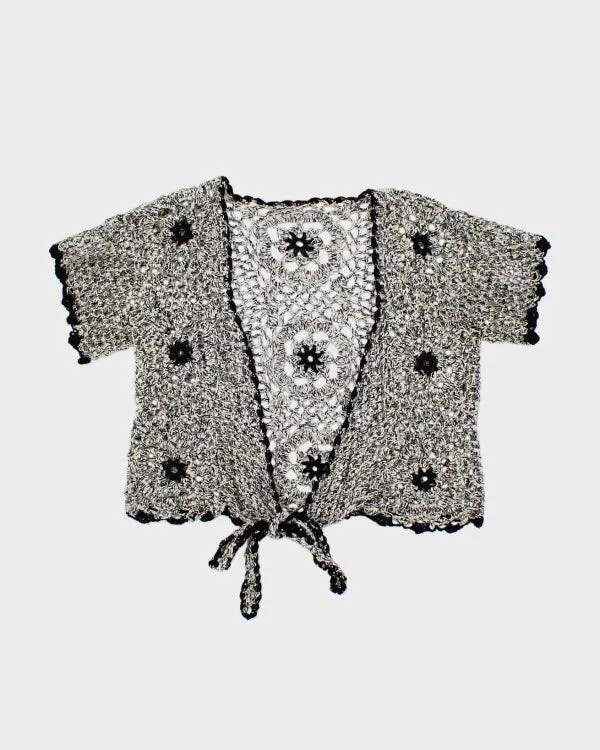 Y2k 00s Open Knit Cardigan - S sold by Rokit