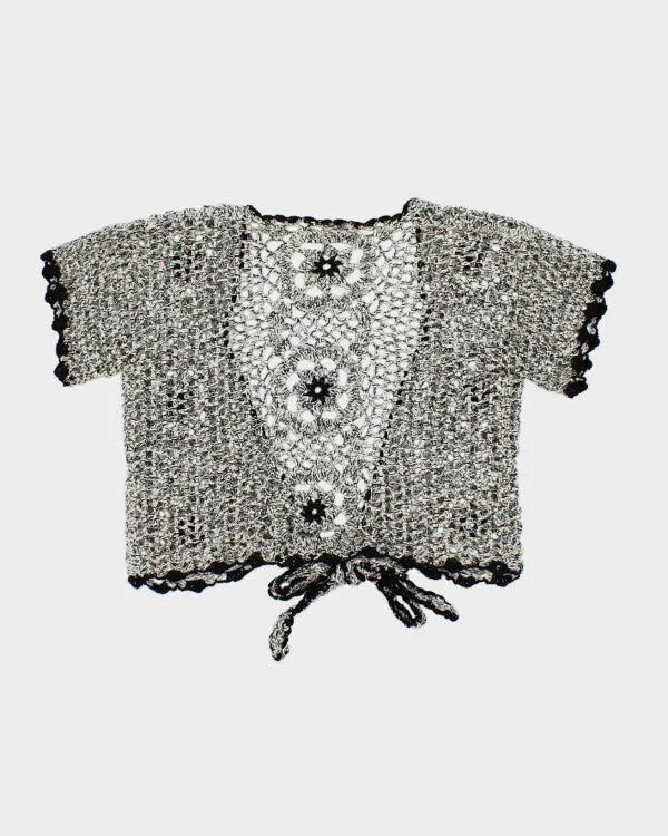 Y2k 00s Open Knit Cardigan - S sold by Rokit product image thumbnail 2