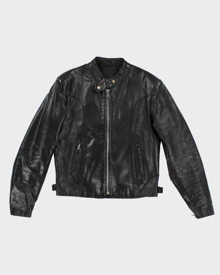 Vintage 90s Golden Crown by Bristol Leather Jacket - M sold by Rokit