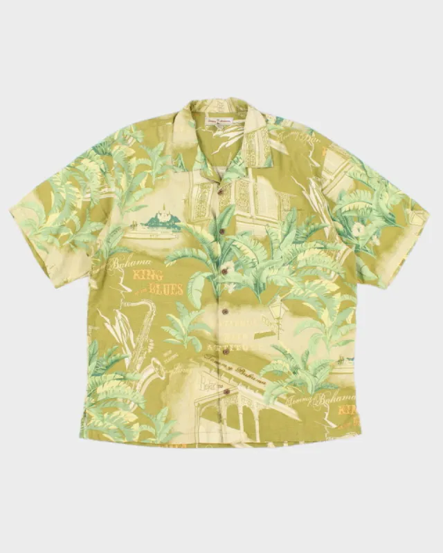 Men's Vintage Green Tommy Bahama Hawaiian Shirt - XL sold by Rokit